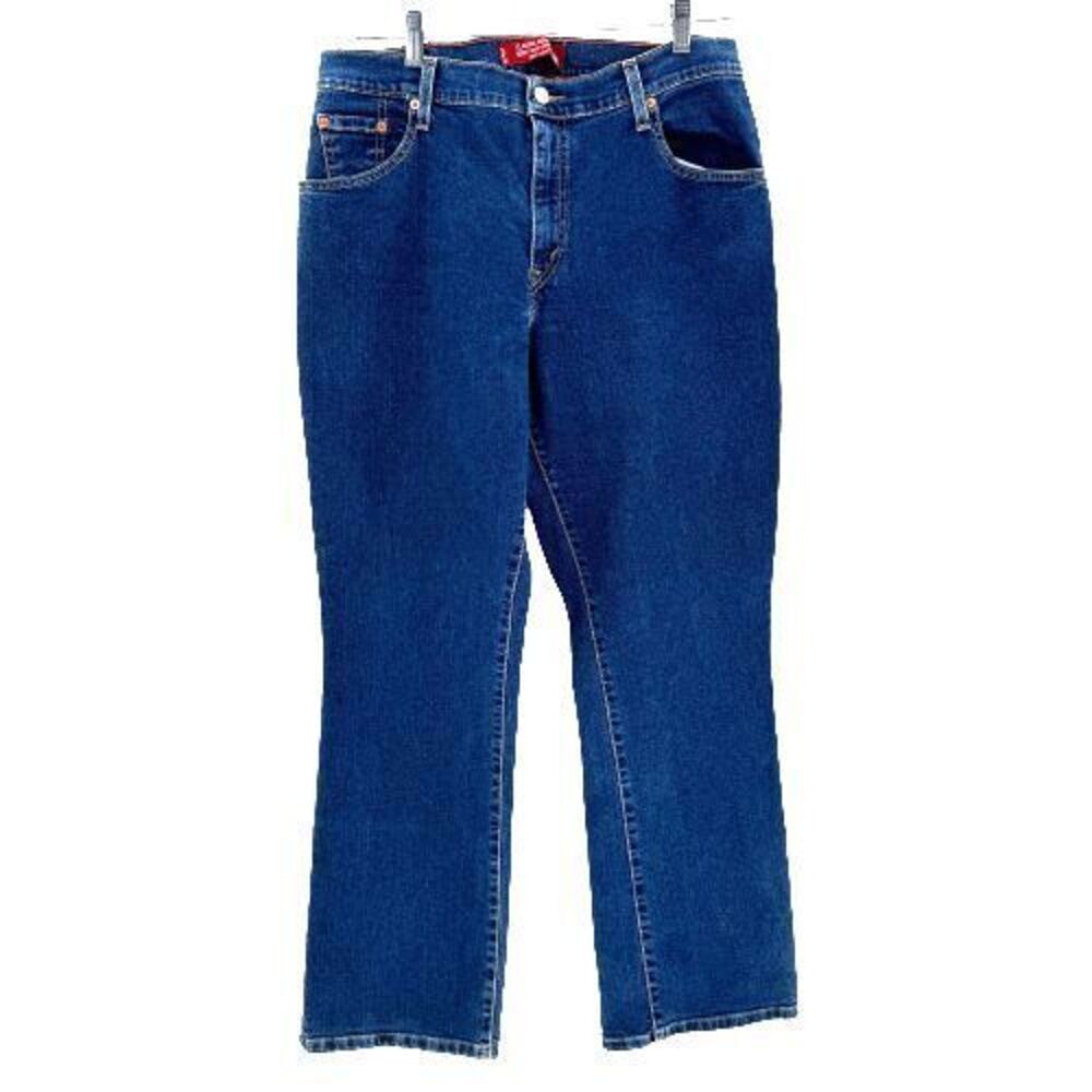 Levis 550 Jeans Womens‎ Size12 Classic Relaxed Blue Stretch High Rise Boot Cut